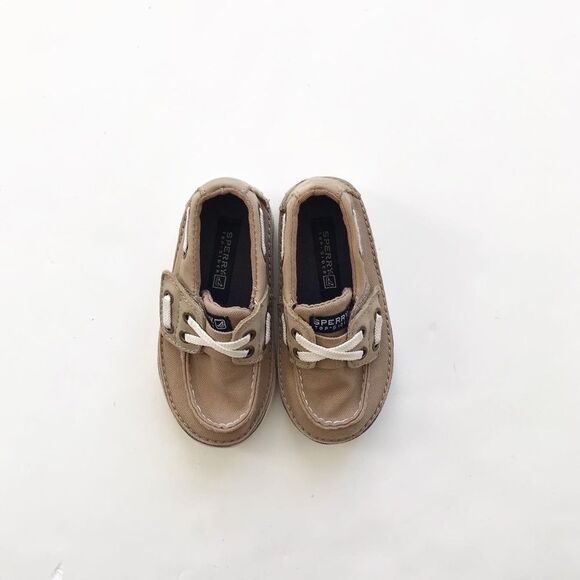 Sperry Cruz Jr. Beige boat shoes EUC size 6 - Picture 4 of 7